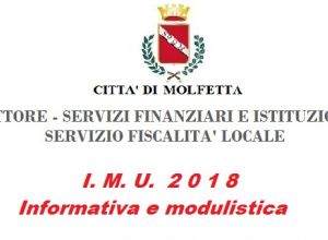 Settore I Servizi Finanziari e Istituzionali Imu 2018