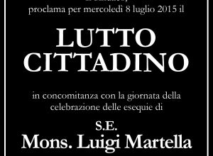 lutto cittadino vescovo