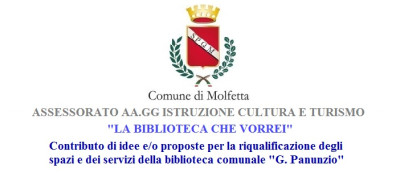 Assessorato AA GG Istruzione alla Cultura e turismo biblioteca che vorrei Assessorato AA GG Istruzione alla Cultura e turismo biblioteca che vorrei