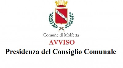 Avviso Presidenza del Consiglio Comunale Avviso Presidenza del Consiglio Comunale