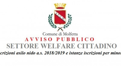 Avviso pubblico Settore Welfare e iscrizioni asilo nido Avviso pubblico Settore Welfare e iscrizioni asilo nido
