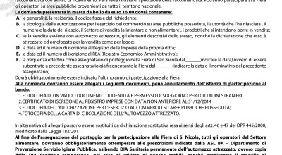 Bando posteggi san nicola 2015 copia Bando posteggi san nicola 2015 copia