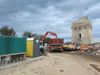 Finalmente i lavori a Torre Calderina. Le foto