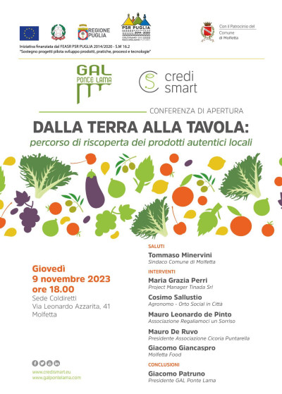 “Dalla terra alla tavola”, l’avvio di un percorso per la va...