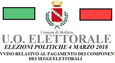 Logo Elezioni Politiche 4 marzo 2018 AVVISO COMPONENTI SEGGIO Logo Elezioni Politiche 4 marzo 2018 AVVISO COMPONENTI SEGGIO