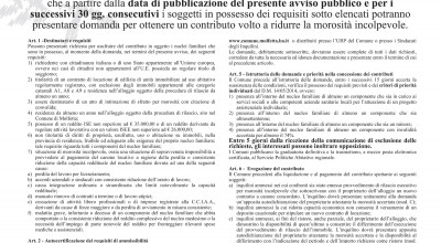 MANIFESTO Avviso Morosità Incolpevole 2 MANIFESTO Avviso Morosità Incolpevole 2