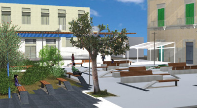 Piazza Principe di Napoli rendering Piazza Principe di Napoli rendering