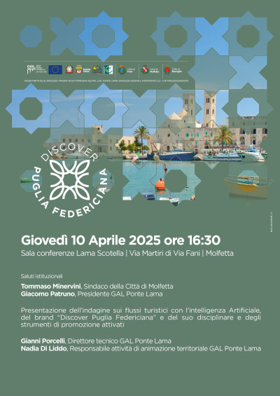 Discover Puglia federiciana, la presentazione del nuovo progetto del Gal Pont...