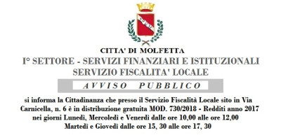 Settore I Servizi Finanziari e Istituzionali Avviso Pubblico Settore I Servizi Finanziari e Istituzionali Avviso Pubblico