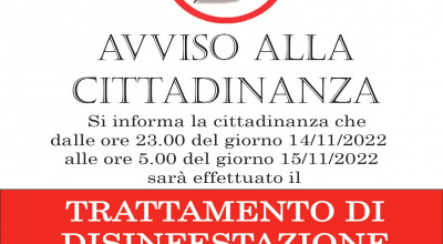 Trattamento di disinfestazione della città