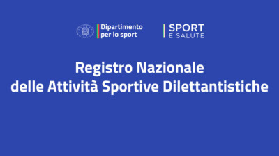 Istituito il Nuovo registro nazionale delle Attività Sportive Dilettan...