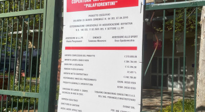 PalaFiorentini. Al via le operazioni di rimozione della copertura in amianto
