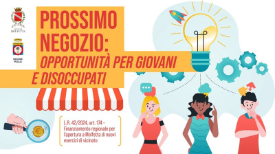 Prossimo negozio. Sezione dedicata sul sito del Comune e da martedì ap...